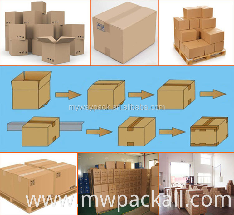 High efficiency carton case box packing line automatic strapping machine sealing machine